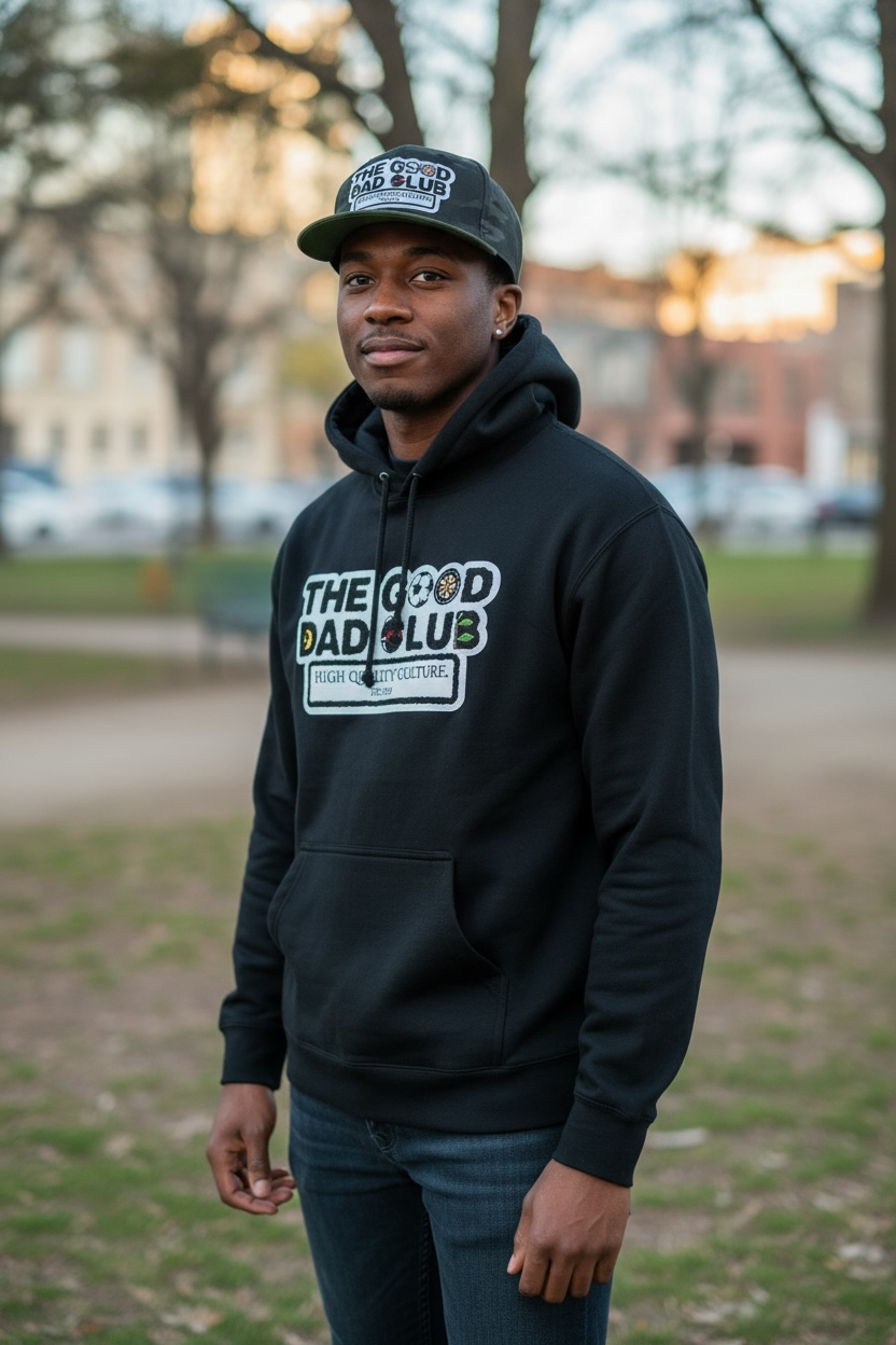 The GOOD Dad Club Chenille Patch Hoodie