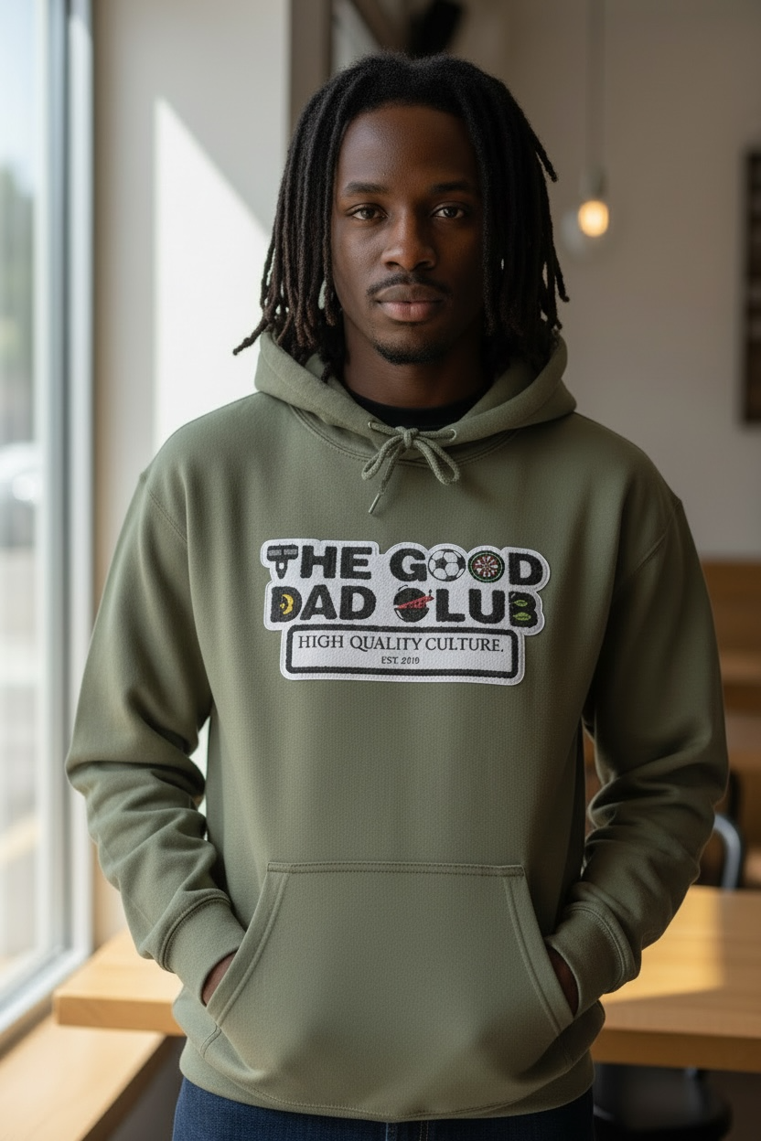 The GOOD Dad Club Chenille Patch Hoodie