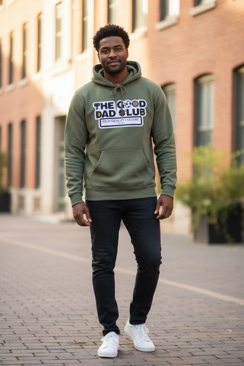 The GOOD Dad Club Chenille Patch Hoodie
