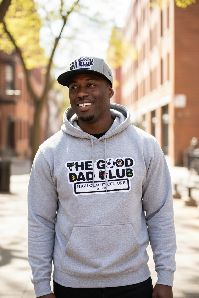 The GOOD Dad Club Chenille Patch Hoodie
