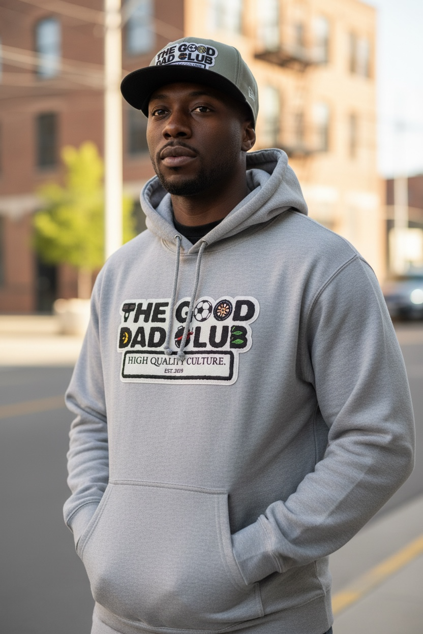 The GOOD Dad Club Chenille Patch Hoodie