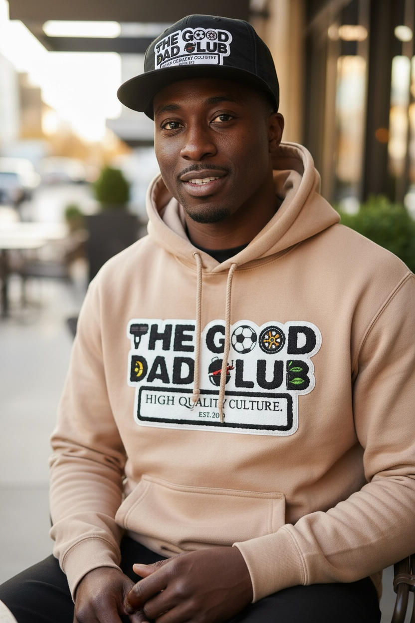 The GOOD Dad Club Chenille Patch Hoodie